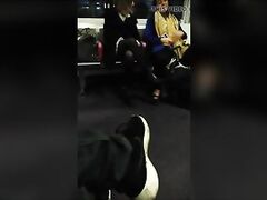 British Tamil in ebony panty hose (Candid) WITH audio